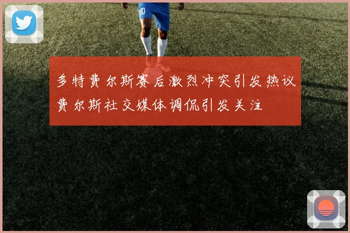 多特费尔斯赛后激烈冲突引发热议费尔斯社交媒体调侃引发关注
